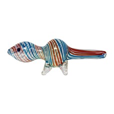 Glass Smoking Pipe (Small Lizard Figure)