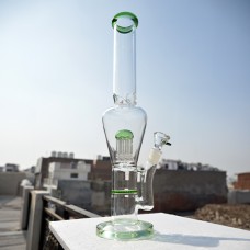 18 Inch 40 mm Color Single Percolator With Honeycomb Glass Bong