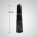 4 Inch Black Chillum With Om / Leaf  Design Sticker