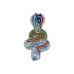 12 cm Glass Smoking Pipe (Snake Figure)