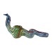 12 cm Glass Smoking Pipe (Snake Figure)