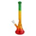 Rasta Color Glass Bong (12 Inch 28 MM)