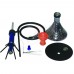 25 Inch AL-Rasta Borosilicate Glass Hookah With Silicon Pipe (HK69)