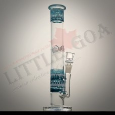 12inch Cylinder Shape Natural Color Glass Bong