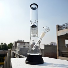 14 inch Chamber 10 Leg Rubber Base Glass Bong