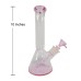 10 Inch Pink Smoking Glass Beaker Water Pipe