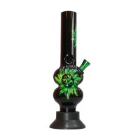  Assorted Sticker Acrylic Bong  (8 Inch 30 MM)