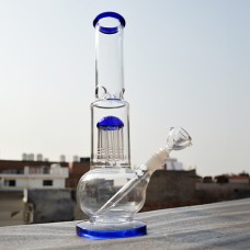 Glass Ice Bong (14 Inch 50 MM, 10  Colored Leg)