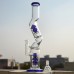 Zig Zag Double Diffuser Glass Bong (16 Inch)