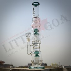 18 Inch Little Goa Sticker Glass Diffuser Bong