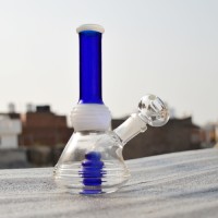 6 inch Mini Beaker Double Ring Diffuser Glass Bong