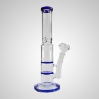 12 inch 40mm Double Honeycomb With Ice Catheter Glass Bong