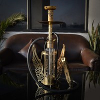 22 Inch AL-Rasta Eagle Hookah With Silicon Pipe