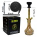 17" KrmaX Danger Jaguar Brass Hookah With Silicon Pipe