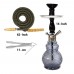 14 Inch KrmaX Local Pumpkin Wooden Top Part Gelato Hookah With Pipe