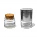 Metal Herb Grinder With Glass Storage (43 mm 3 Part)