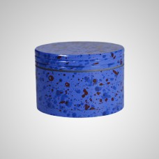 4 Part 42 Mm Marble Blue Crusher/Grinder With Honey Dust Filter