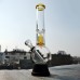 13 inch 50 mm Rubber Base Single Percolator Glass Bong