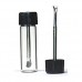 Glass Bottle with Snuff Spoon Strong Vial Pocket W Mini Funnel - Bullet Glass Vial