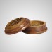 Wooden Herb Grinder Om Carved (50 mm 2 Part)