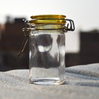 8.5 cm Air Free Glass Jar Frosted